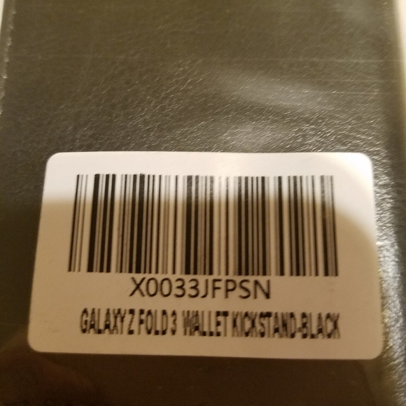 Black Samsung Galaxy Z Fold 3 Case, Wallet Pouch Cover Kickstand Credit Card Slo - Picture 3 of 12